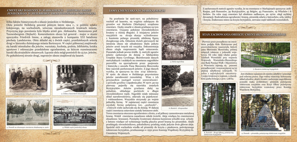 Zdjęcie ulotki informacyjnej o cmentarzu Rumuńskim - strona 2