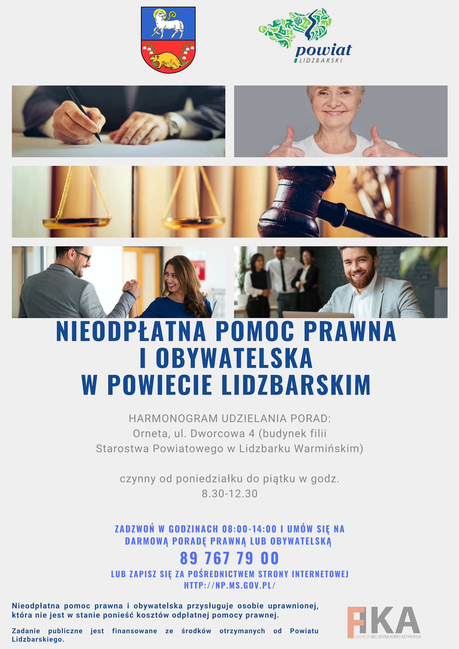 Nieodpłatna pomoc prawna oraz nieodpłatne poradnictwo obywatelskie