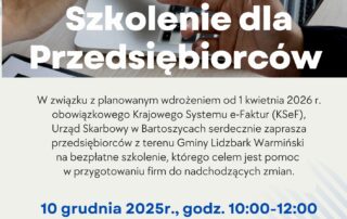 Informacja o szkleniu dla przedsiębiorców