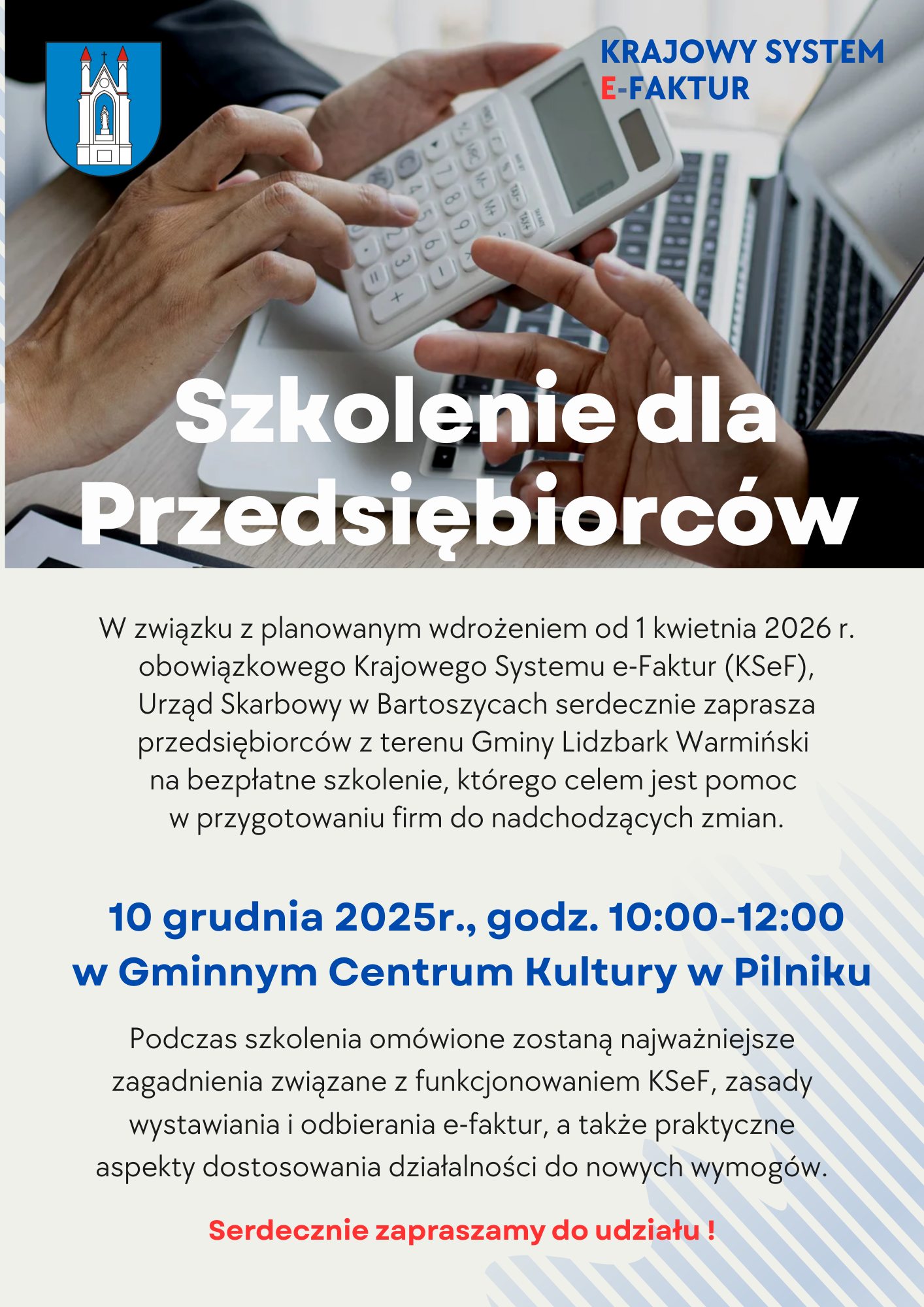 Informacja o szkleniu dla przedsiębiorców