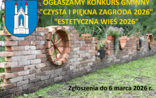 plakat ogłoszenie konkursu estetyczna wieś
